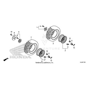 Hub, Rear Wheel by Honda 42610-HL3-A00 OEM Hardware 42610-HL3-A00 Off Road Express Peach St