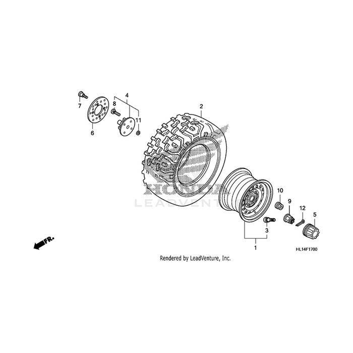 Hub Sub-Assembly, Wheel by Honda