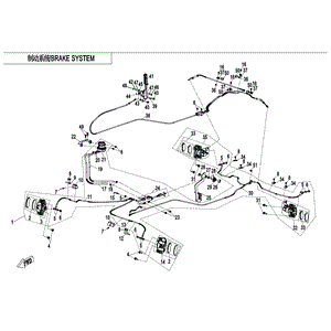 Hydraulic Brake Assy. by CF Moto 5HY0-081000-10000 OEM Hardware 5HY0-081000-10000 Northstar Polaris