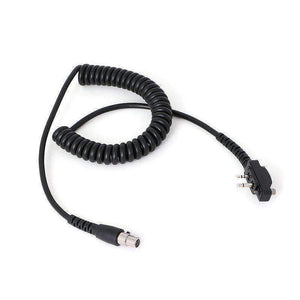 Icom Bolt On Handheld Radio - Headset Coil Cord by Rugged Radios CC-ICOM-B 01038799851145 Rugged Radios