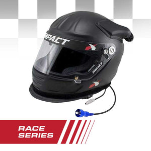 Impact Race Offset Air Draft Os20 Helmet Wired Offroad by Impact Rugged Radios