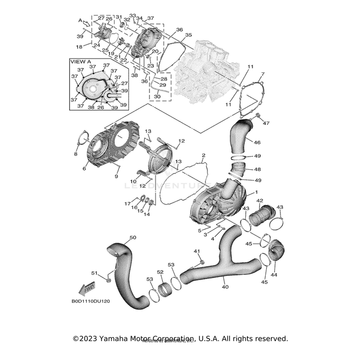 Impeller Shaft Assembly by Yamaha