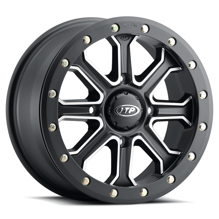 Inertia® 14x7 Matte Black w/ Machined Accents Wheel by ITP