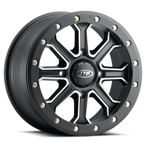 Inertia® 14x7 Matte Black w/ Machined Accents Wheel by ITP 1422523727B Non Beadlock Wheel 57-41100 Tucker Rocky Drop Ship