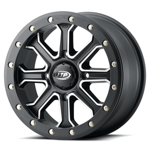 Inertia® 14x7 Matte Black w/ Machined Accents Wheel by ITP 1422523727B Non Beadlock Wheel 57-41100 Tucker Rocky Drop Ship