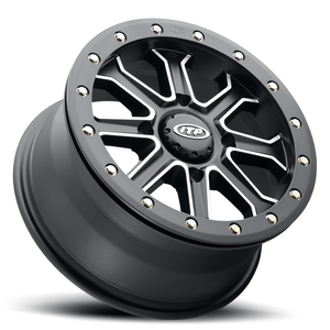 Inertia® 14x7 Matte Black w/ Machined Accents Wheel by ITP 1422523727B Non Beadlock Wheel 57-41100 Tucker Rocky Drop Ship