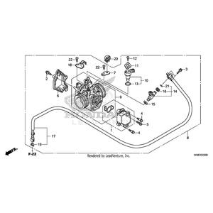 Injector Assembly, Fuel by Honda 16450-HN8-A61 OEM Hardware 16450-HN8-A61 Off Road Express Peach St