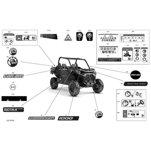 Injury Pictogram Label by Can-Am 704908805 OEM Hardware 704908805 Off Road Express Peach St