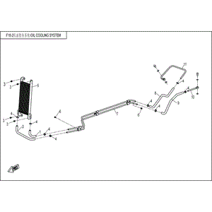 Inlet Hose Oil by CF Moto 7030-180043-00001 OEM Hardware 7030-180043-00001 Northstar Polaris