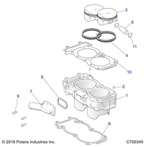 Inlet Water Gasket by Polaris 5813736 OEM Hardware P5813736 Off Road Express