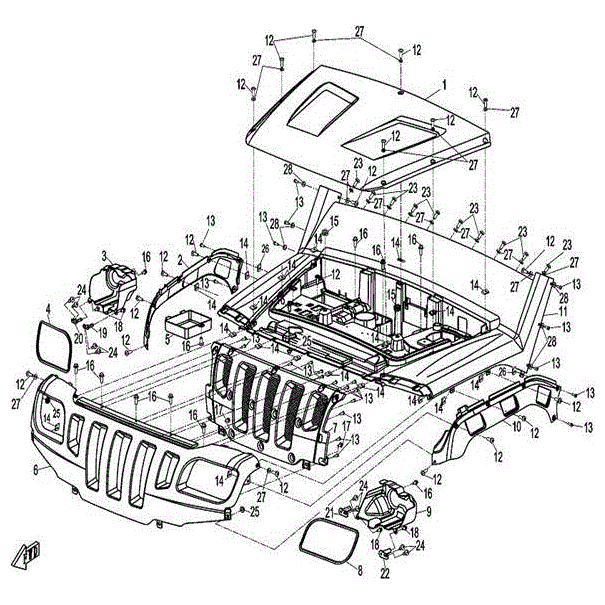 Inner Bracket Headlight(Lh) by CF Moto