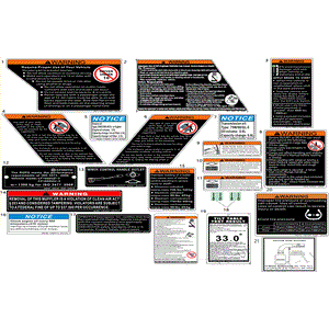 Instruction Label Gear Operation by CF Moto 5SYV-190011-6000 OEM Hardware 5SYV-190011-6000 Northstar Polaris