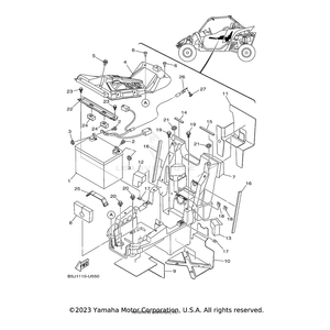 Insulator 1 by Yamaha 2HC-8253E-00-00 OEM Hardware 2HC-8253E-00-00 Off Road Express