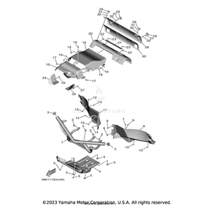 Insulator, Mounting by Yamaha BG4-F2891-00-00 OEM Hardware BG4-F2891-00-00 Off Road Express