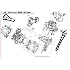 Intake Manifold Assy by CF Moto 0800-025000-2000 OEM Hardware 0800-025000-2000 Northstar Polaris