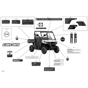 Inter. Multilanguage Label by Can-Am 704905492 OEM Hardware 704905492 Off Road Express