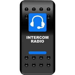 Intercom Radio Rocker Switch Blue by Moose Utility COM-PWR Audio Switch 21060484 Parts Unlimited