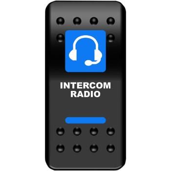 Intercom Radio Rocker Switch Blue by Moose Utility