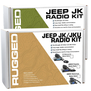 Jeep Wrangler Jk And Jku Two-Way Gmrs Mobile Radio Kit by Rugged Radios Rugged Radios