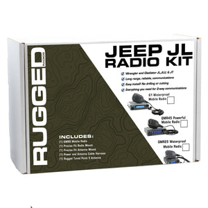 Jeep Wrangler Jl, Jlu, And Gladiator Jt Two-Way Gmrs Mobile Radio Kit by Rugged Radios Rugged Radios