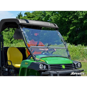 John Deere Gator Scratch Resistant Flip Windshield by SuperATV FWS-JD-G-825-70 Folding Windshield FWS-JD-G-825-70 SuperATV