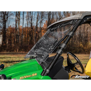 John Deere Gator XUV550 Scratch-Resistant Flip Windshield by SuperATV FWS-JD-590M-70 Folding Windshield FWS-JD-590M-70 SuperATV