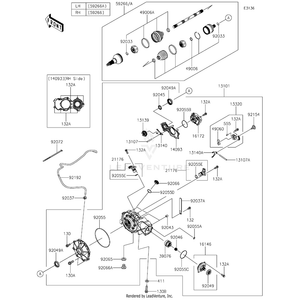 Joint-Ball,Lh by Kawasaki 59266-0733 OEM Hardware 59266-0733 Off Road Express Peach St