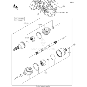 Joint-Ball,Rear,Lh by Kawasaki 59266-0742 OEM Hardware 59266-0742 Off Road Express Peach St