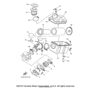 Joint, Carburetor 1 by Yamaha 5UG-13586-00-00 OEM Hardware 5UG-13586-00-00 Off Road Express