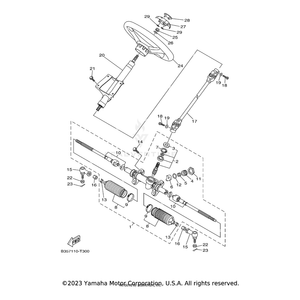 Joint, Universal 1 by Yamaha 5B4-23841-00-00 OEM Hardware 5B4-23841-00-00 Off Road Express