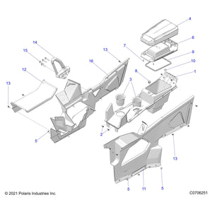 K-Console,Cntr,Top,Gen 4 by Polaris 2207592 OEM Hardware P2207592 Off Road Express