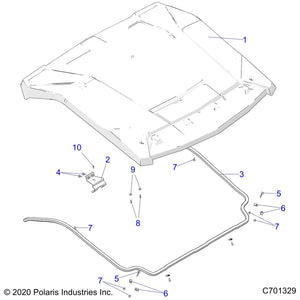 K-Hdwr,Roof,Sport,Xovr by Polaris 2208897 OEM Hardware P2208897 Off Road Express