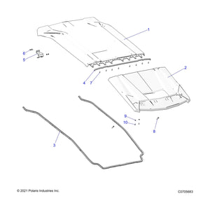 K-Roof,Sport,Gen,Crew by Polaris 2883781 OEM Hardware P2883781 Off Road Express Drop Ship