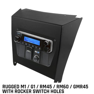 Kawasaki Krx Multi-Mount Kit For M1 / G1 / Rm45 / Rm60 / Gmr45 Radio And Rugged Intercom by Rugged Radios MT-KRX-MM-RS 01033172745001 Rugged Radios Rugged M1/G1/RM45/RM60/GMR45 with Switch Holes