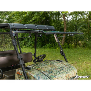 Kawasaki MULE 4000/4010 Scratch-Resistant Flip Windshield by SuperATV FWS-K-MULE-4010-70 Folding Windshield FWS-K-MULE-4010-70 SuperATV