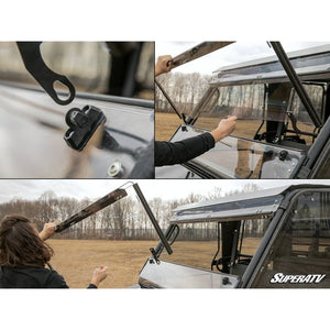 Kawasaki Mule Pro 3-in-1 Windshield by SuperATV WS-K-MULEFXT-3N1-70 Folding Windshield WS-K-MULEFXT-3N1-70 SuperATV