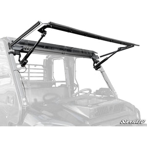 Kawasaki Mule Pro MaxDrive Power Flip Windshield by SuperATV PFWS-K-MULEFXT-70 Folding Windshield PFWS-K-MULEFXT-70 SuperATV