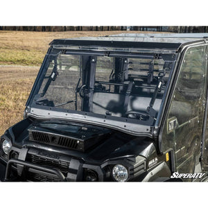 Kawasaki Mule Pro MaxDrive Power Flip Windshield by SuperATV PFWS-K-MULEFXT-70 Folding Windshield PFWS-K-MULEFXT-70 SuperATV