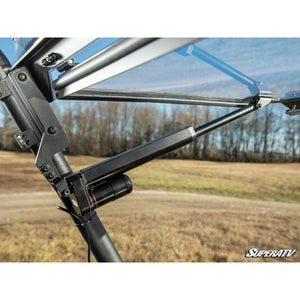 Kawasaki Mule Pro MaxDrive Power Flip Windshield by SuperATV PFWS-K-MULEFXT-70 Folding Windshield PFWS-K-MULEFXT-70 SuperATV