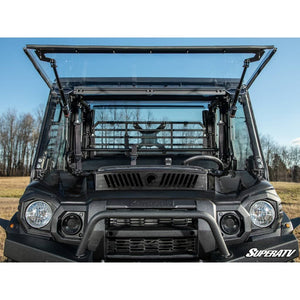 Kawasaki Mule Pro MaxDrive Power Flip Windshield by SuperATV PFWS-K-MULEFXT-70 Folding Windshield PFWS-K-MULEFXT-70 SuperATV