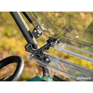 Kawasaki MULE PRO-MX Scratch-Resistant Flip Windshield by SuperATV FWS-K-MULEMX-70 Folding Windshield FWS-K-MULEMX-70 SuperATV