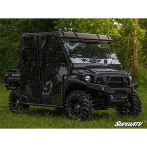 Kawasaki Mule Pro Scratch Resistant Flip Down Windshield by SuperATV FDWS-K-MULE-FXT-70 Folding Windshield FDWS-K-MULE-FXT-70 SuperATV