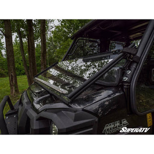 Kawasaki Mule Pro Scratch Resistant Flip Down Windshield by SuperATV FDWS-K-MULE-FXT-70 Folding Windshield FDWS-K-MULE-FXT-70 SuperATV