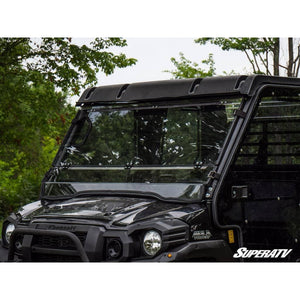 Kawasaki Mule Pro Scratch Resistant Flip Down Windshield by SuperATV FDWS-K-MULE-FXT-70 Folding Windshield FDWS-K-MULE-FXT-70 SuperATV