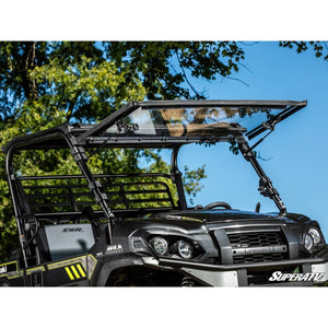 Kawasaki Mule Pro Scratch Resistant Flip Windshield by SuperATV Folding Windshield SuperATV