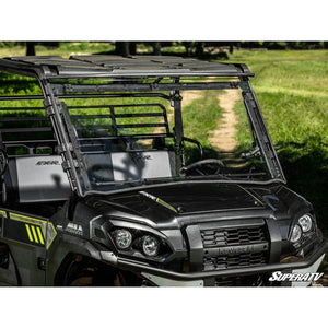 Kawasaki Mule Pro Scratch Resistant Flip Windshield by SuperATV Folding Windshield SuperATV