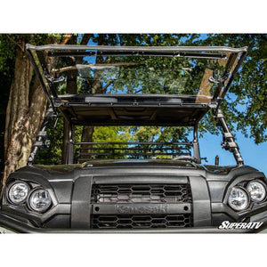 Kawasaki Mule Pro Scratch Resistant Flip Windshield by SuperATV Folding Windshield SuperATV