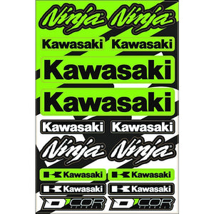 Kawasaki Street Decal Sheet By D'Cor 40-20-102 Decal Sheet 862-20103 Western Powersports