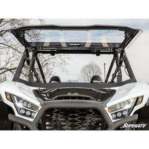 Kawasaki Teryx KRX 1000 MaxDrive Power Flip Windshield by SuperATV PFWS-K-KRX-70 Folding Windshield PFWS-K-KRX-70 SuperATV