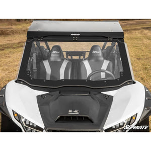 Kawasaki Teryx KRX 1000 MaxDrive Power Flip Windshield by SuperATV PFWS-K-KRX-70 Folding Windshield PFWS-K-KRX-70 SuperATV